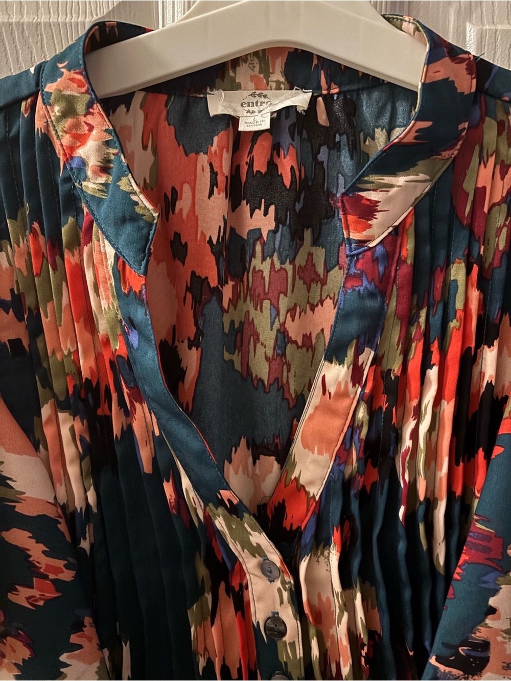 entro Multicolor Abstract Print Blouse - Picture 3 of 4